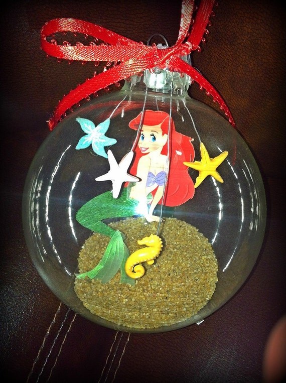 4in blown glass Disney ARIEL Ornament