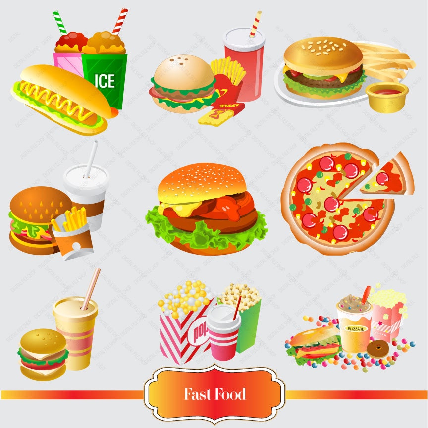 clipart of fast food - photo #25