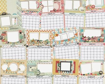 Popular items for scrapbook calendar on Etsy