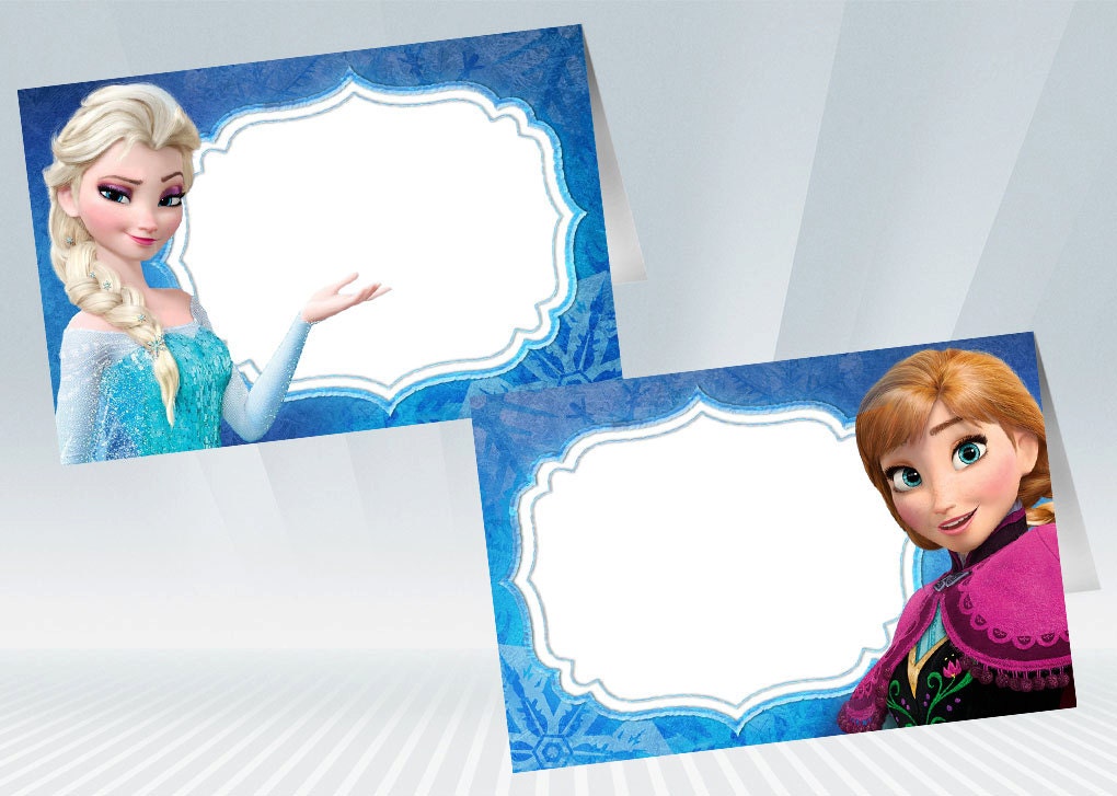 Frozen Food Tent / Food Label Anna & Elsa