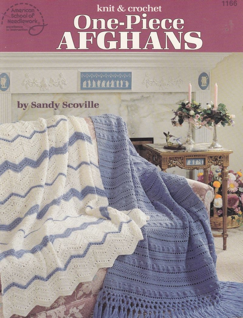 Afghan Patterns One-piece Afghans 5 Knit And By Paperbuttercup