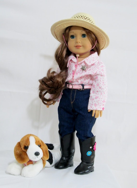 Items Similar To Cowgirl Outfit-american Girl Doll 18 Inch Doll 