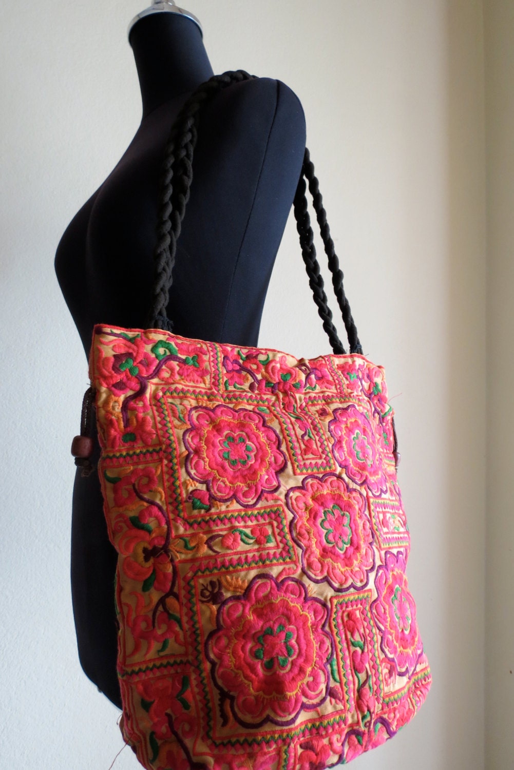 Bohemian bags tote Handbags ethnic style shoulder by shopthailand