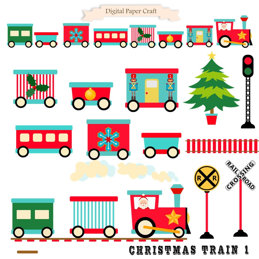 clipart christmas train - photo #24