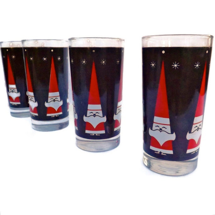 drinking glasses retro