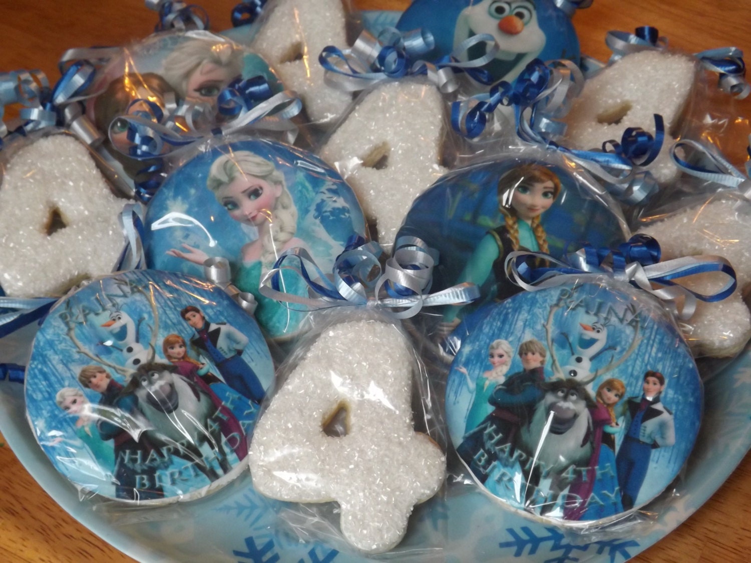 Custom Disney Frozen Birthday Cookie Favors