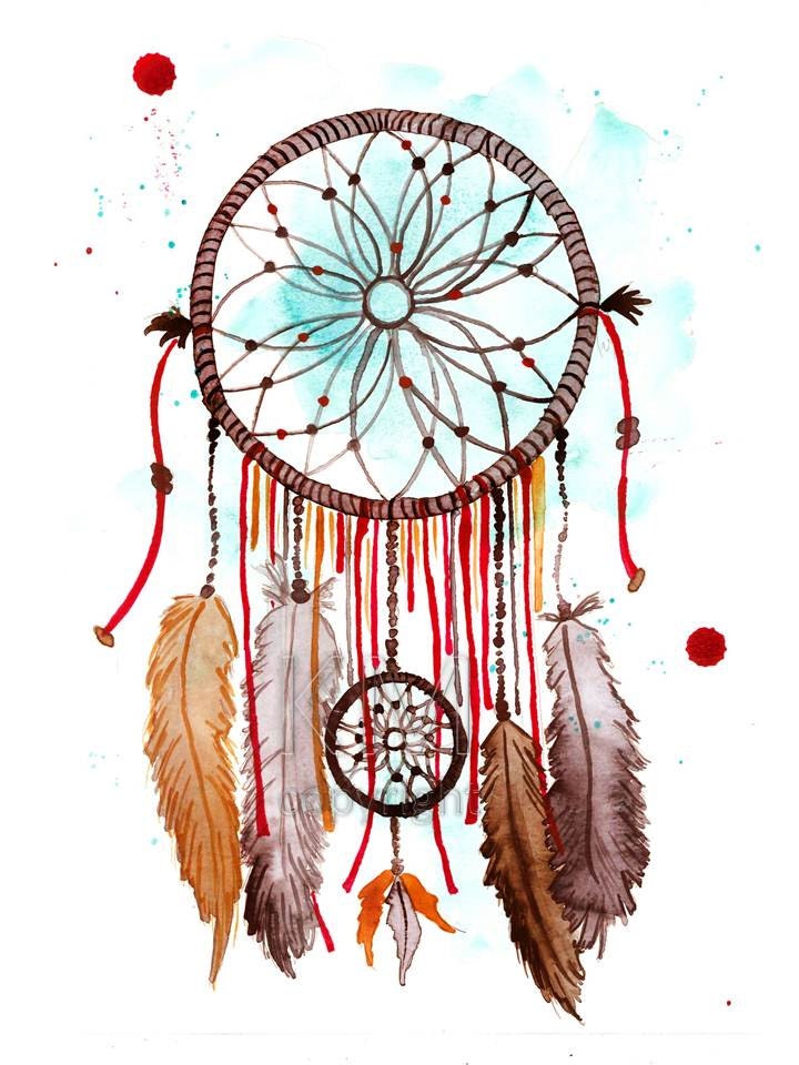 Dream Catcher 2 Print Of Original Watercolor Painting