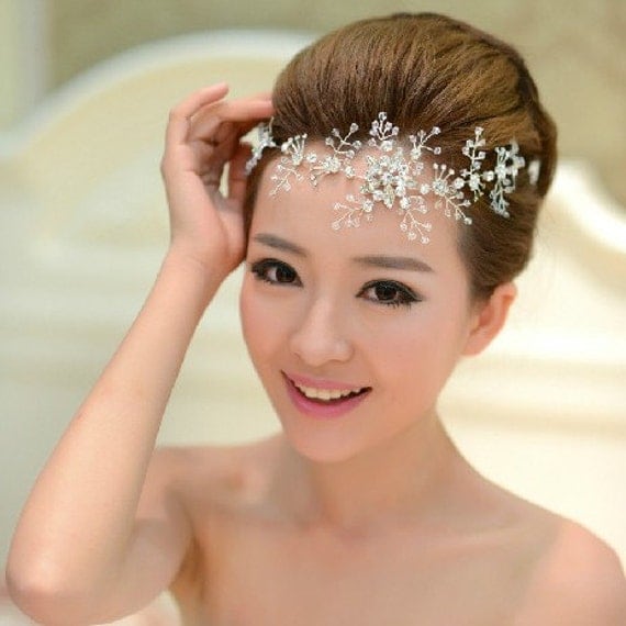 Snowflake Bridal Head Piece Rhinestone Bridal Jewelery Wedding Accessories