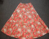 70s 80s novelty western print skirt, verybestvintage, $26