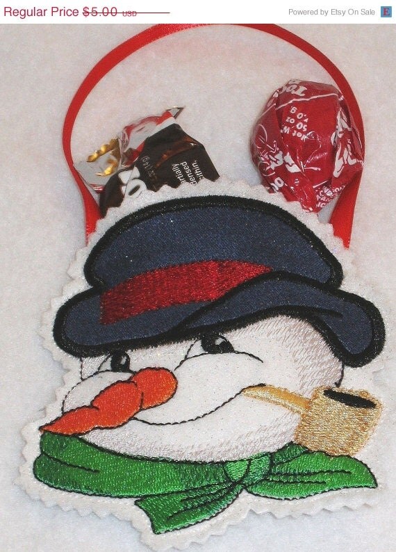 END OF YEAR Christmas snowman treat bags great for party favors Il_570xn