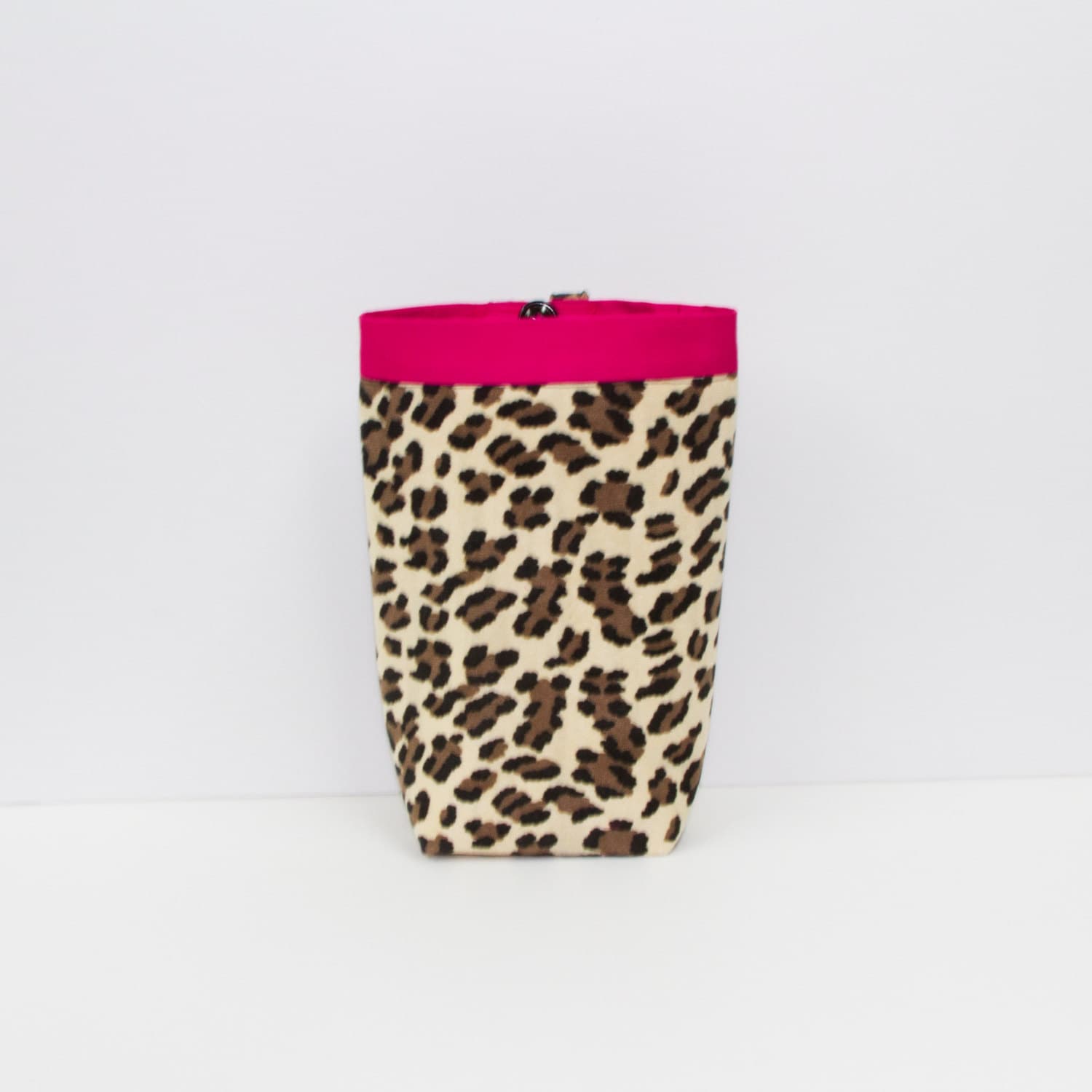 SMALL Car Trash Bag Leopard Women Car Litter Bag by GreenGoose
