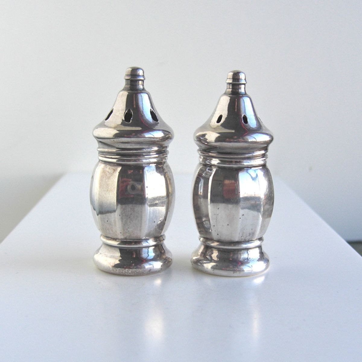 Sterling Silver Salt and Pepper Shakers Beautiful Classic by lucra