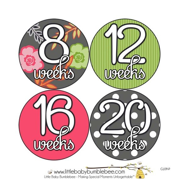 Pregnancy Stickers Pregnancy Announcement by LittleBabyBumblebee