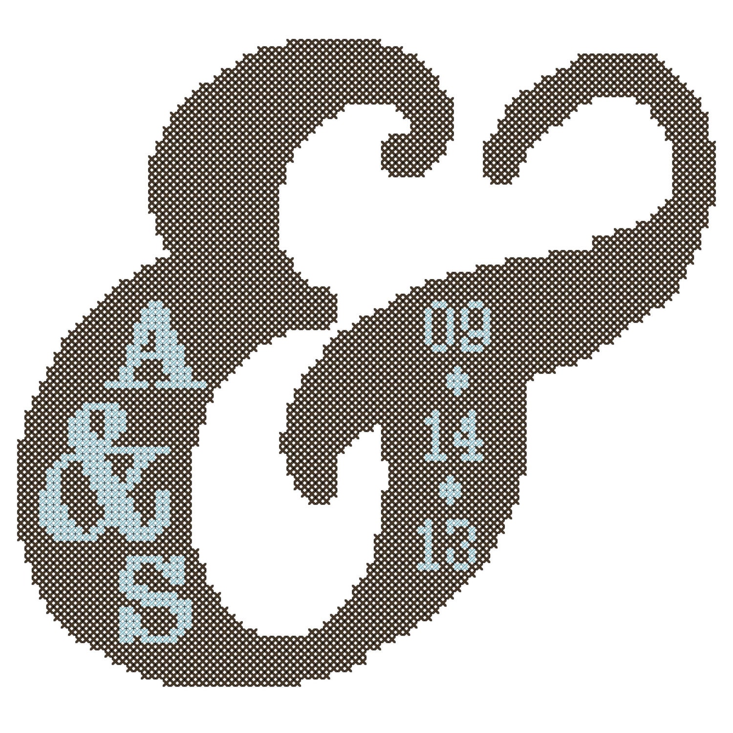 Ampersand cross stitch pattern pdf 542794