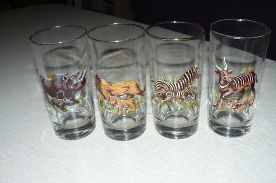 Vintage Highball Cocktail Glasses