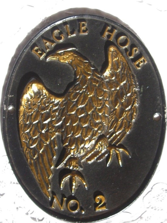 Items similar to Vintage Eagle Hose No 2 Fire Mark