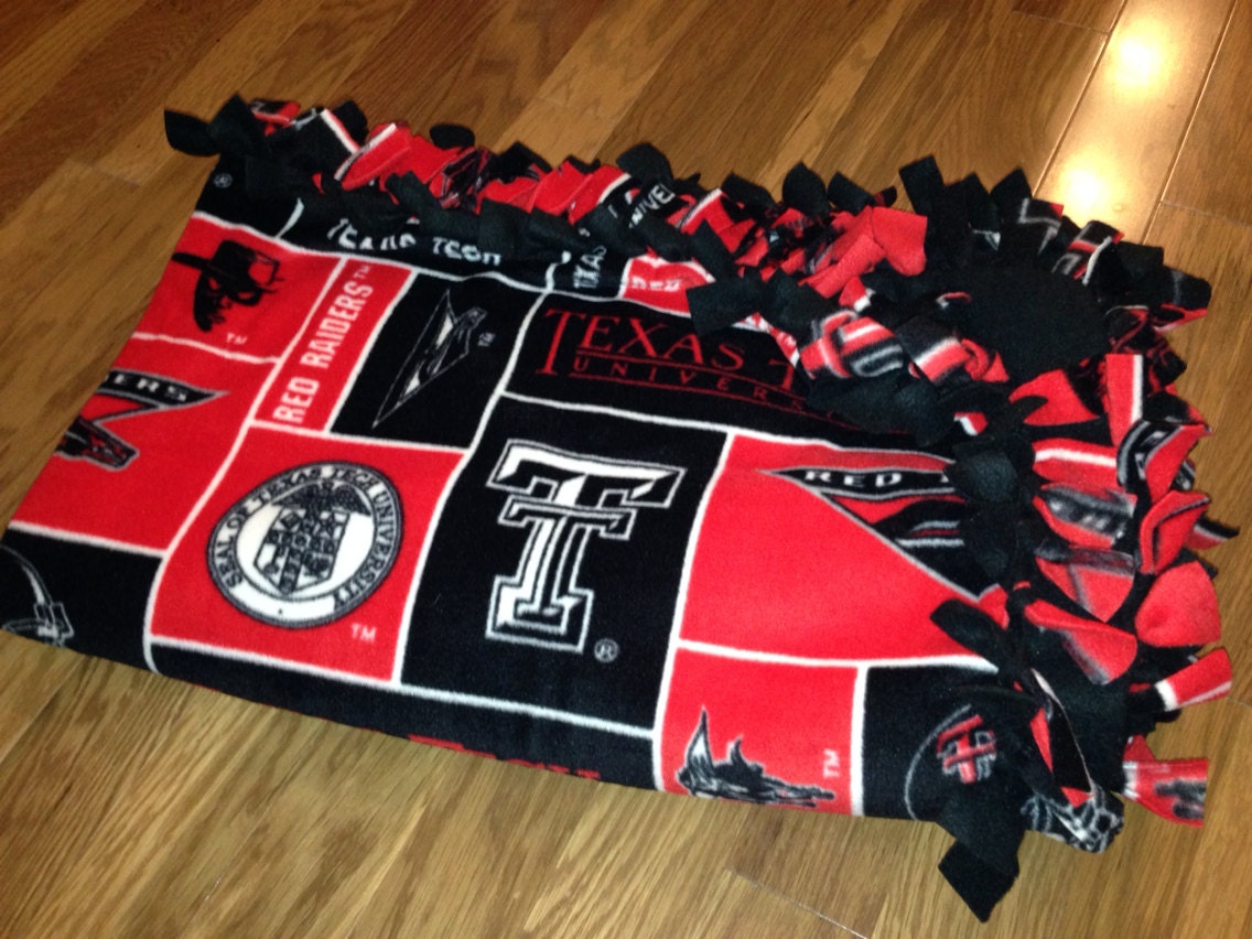 Texas Tech University Blanket TTU Fleece No by BlanketsUnlimited