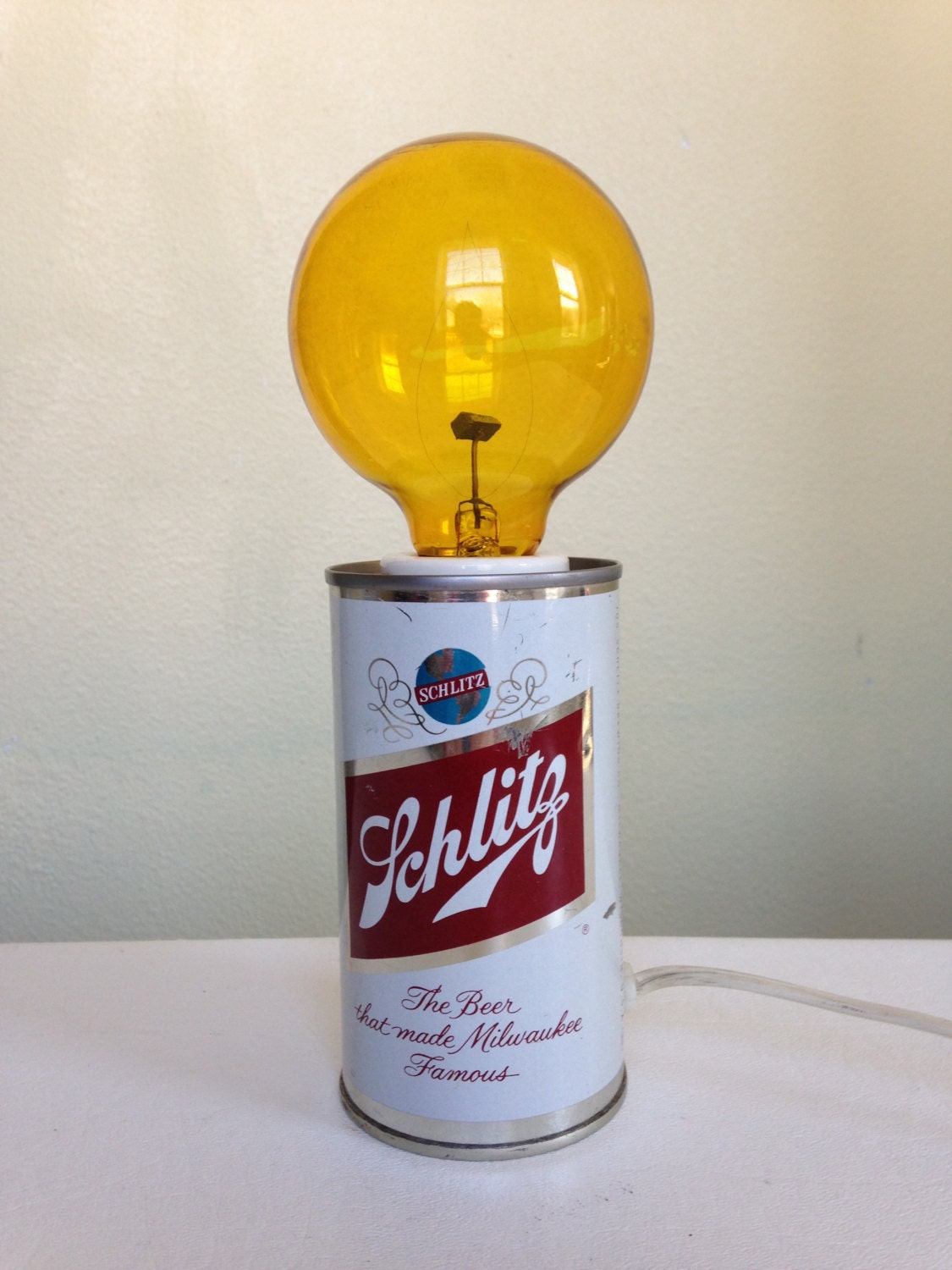 Vintage 1962 Schlitz Beer Can Lamp by NVMercantile on Etsy