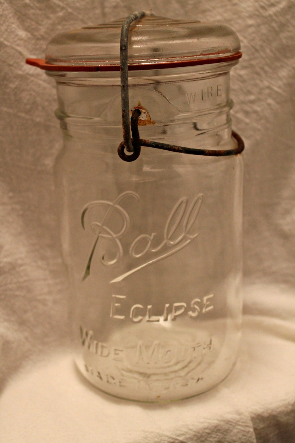 Vintage Ball Eclipse Wide Mouth Jar by HeyoChickadee on Etsy