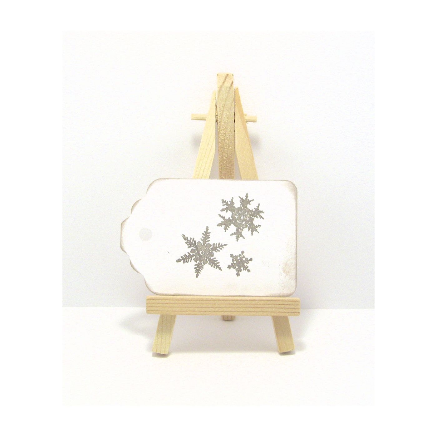 25 Snowflake Tags - Vintage Inspired Christmas Tags -  Holiday Gift Tags - Christmas Gift Tags - Distressed Tags - Snowflake Tags - PetuniasWhimsy