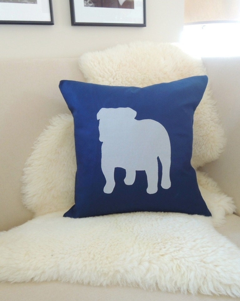 british bulldog pillow