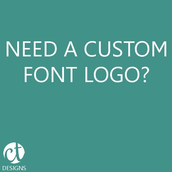 Custom Font Logo Desgin Il_570xn