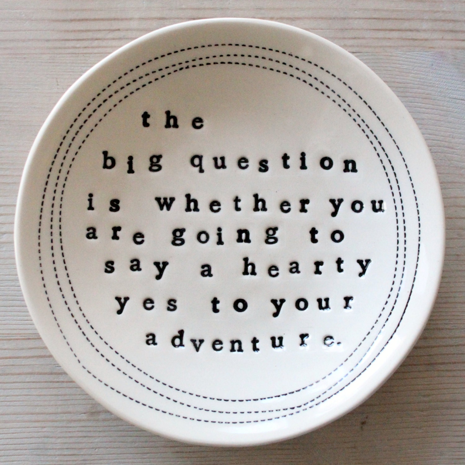 5" dish joseph campbell quote. IN STOCK