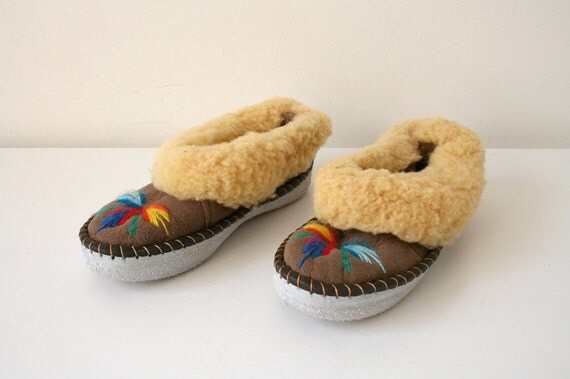 polish wool slippers