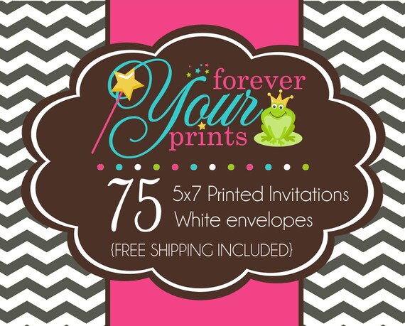 75 Professionally Printed 5 x 7 Cards - PRINTING SERVICE Il_570xn