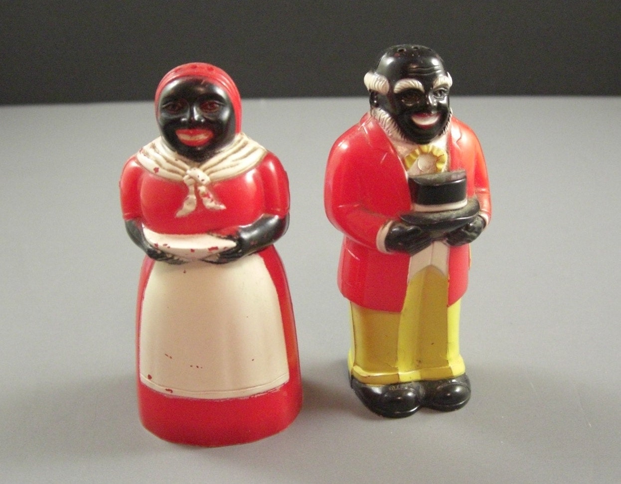 Aunt Jemima And Uncle Moses Salt & Pepper Shakers By Ublinkitsgone