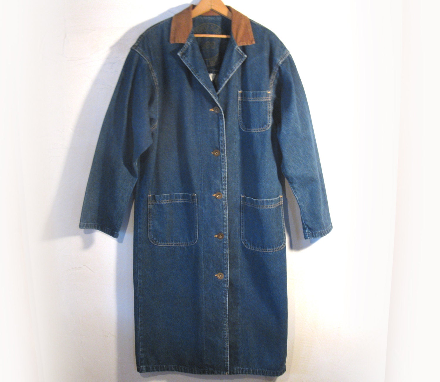 blue jean duster