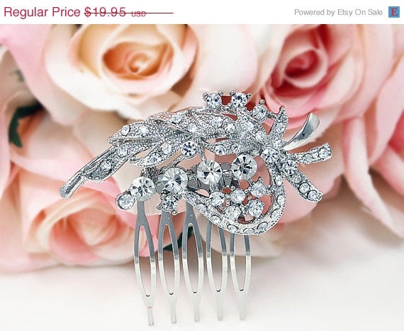 ON SALE Bridal Hair Comb Rhinestone Hair Comb Wedding Comb Il_570xn
