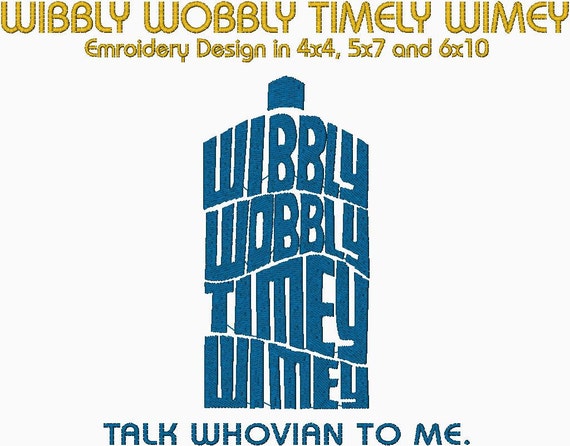 Doctor Who Tardis Wibbly Wobbly Timey Wimey Talk Whovian To Me