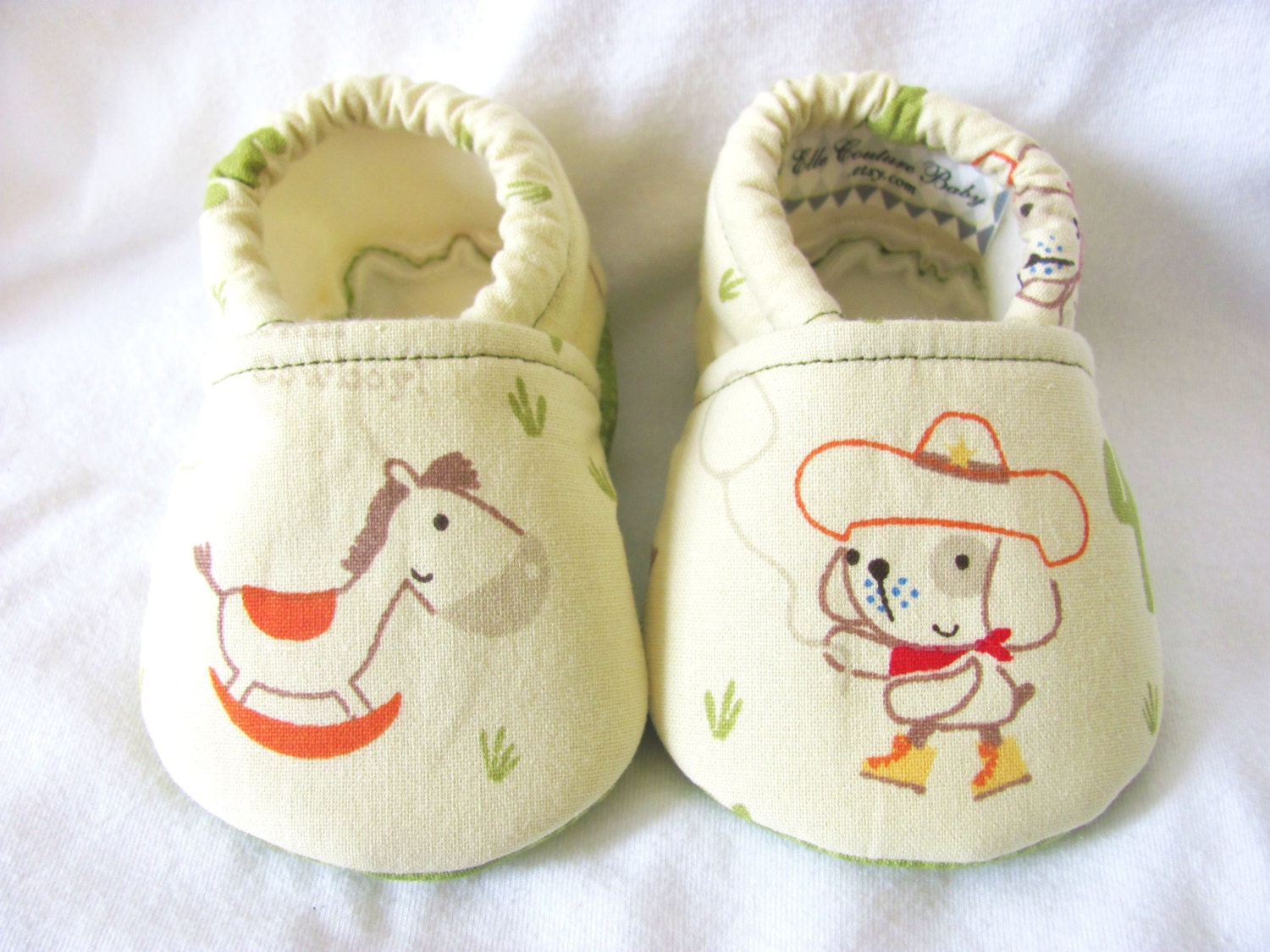 ON SALE Western, Cowboy Baby Shoes, baby boy shoes, cowboy and horse baby boy booties