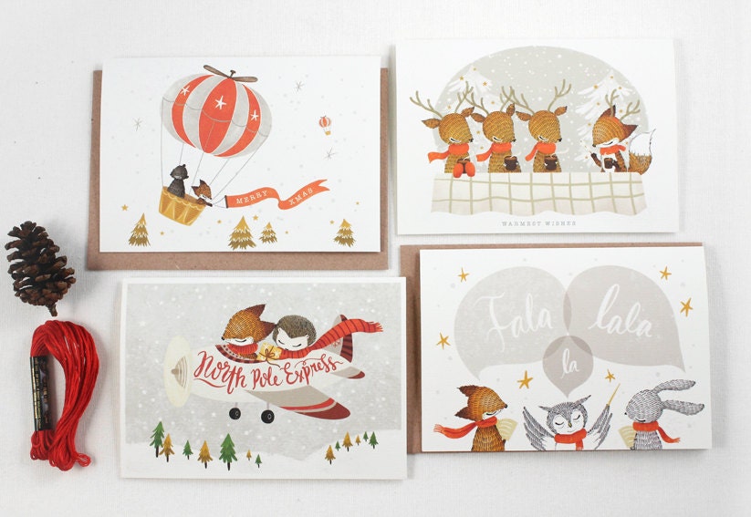 Woodland Christmas - Greeting Card Set
