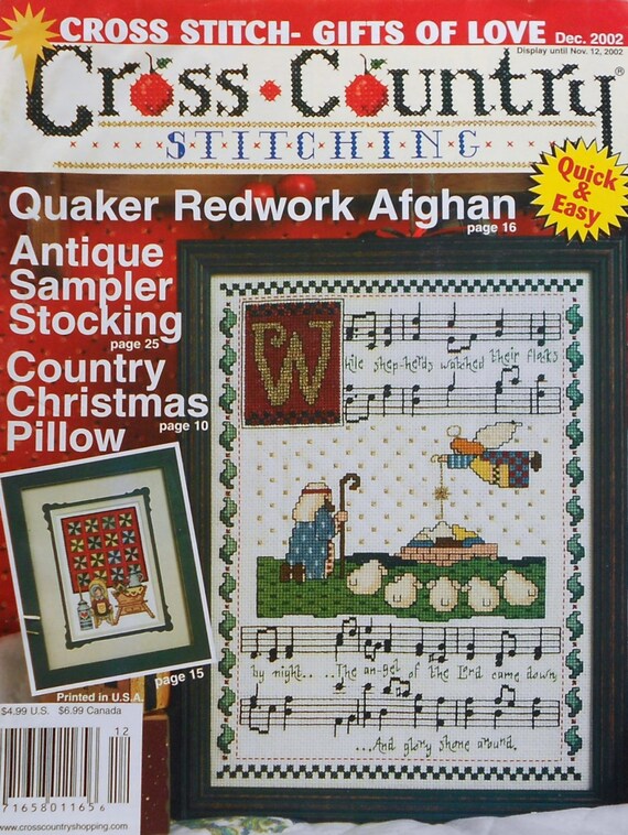 Cross Country Stitching WHILE SHEPHERDS by ThePamperedStitcher