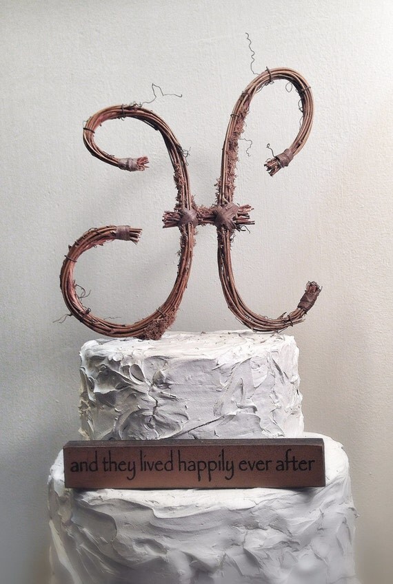 letter h rustic wedding cake topper by theoriginaltwig on etsy letter h rustic wedding cake topper by theoriginaltwig on etsy