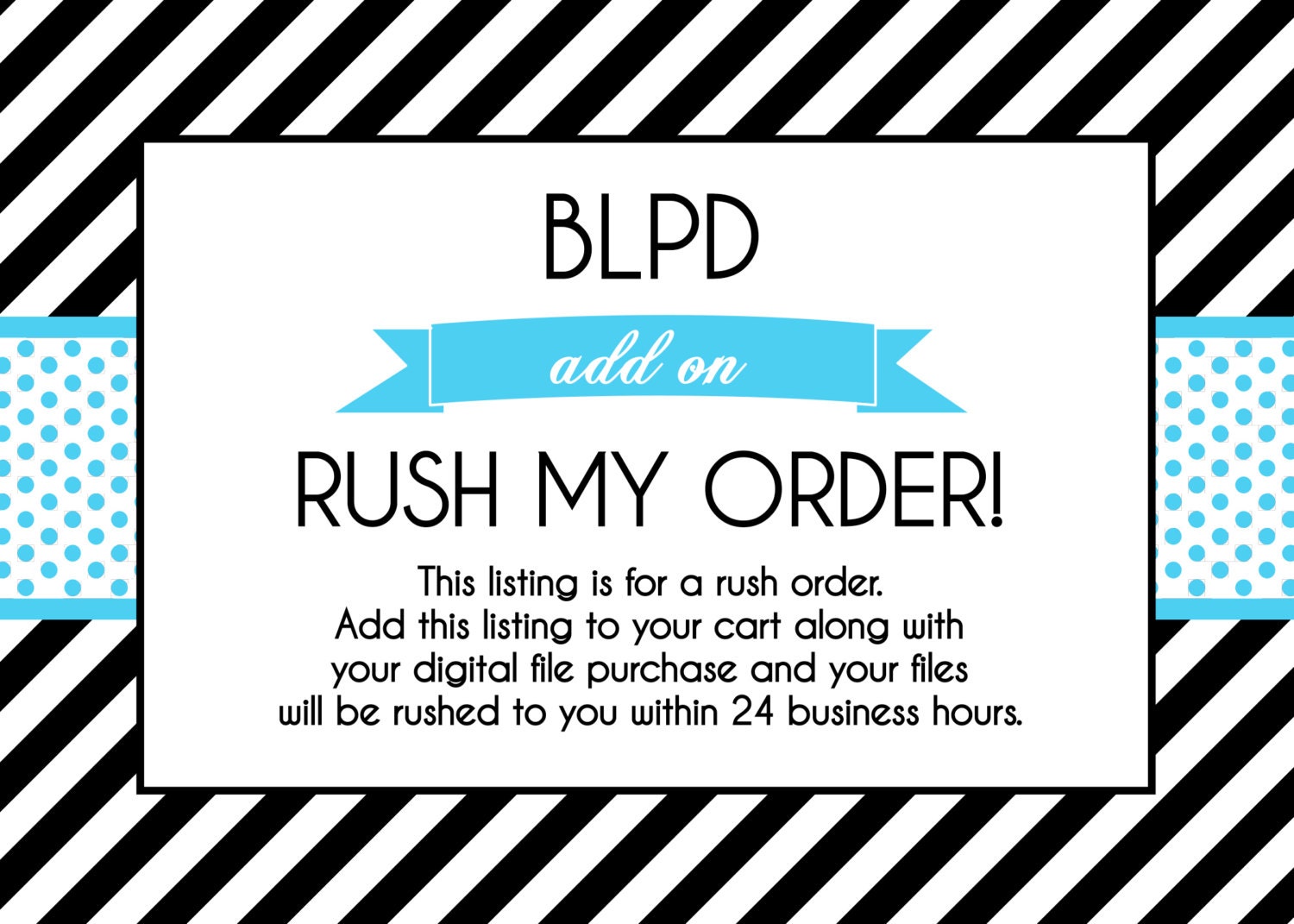 Rush My Order - 24 Business Hour Rush - Add On - Digital File Rush Only Il_570xn
