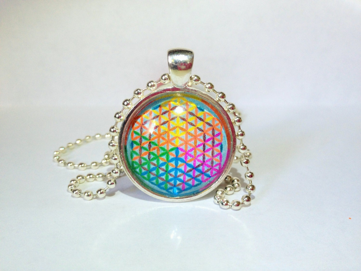 Sacred Geometry Flower Of Life Necklace By WithLoveFromColorado