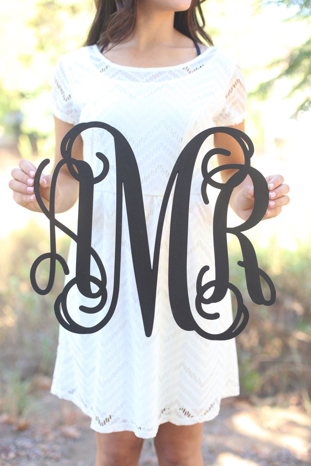 Personalized Rustic Wood Monogrammed Sign by Morgann Hill Designs #MorgannHillDesigns #BraggingBags (Item Number MHD20240)