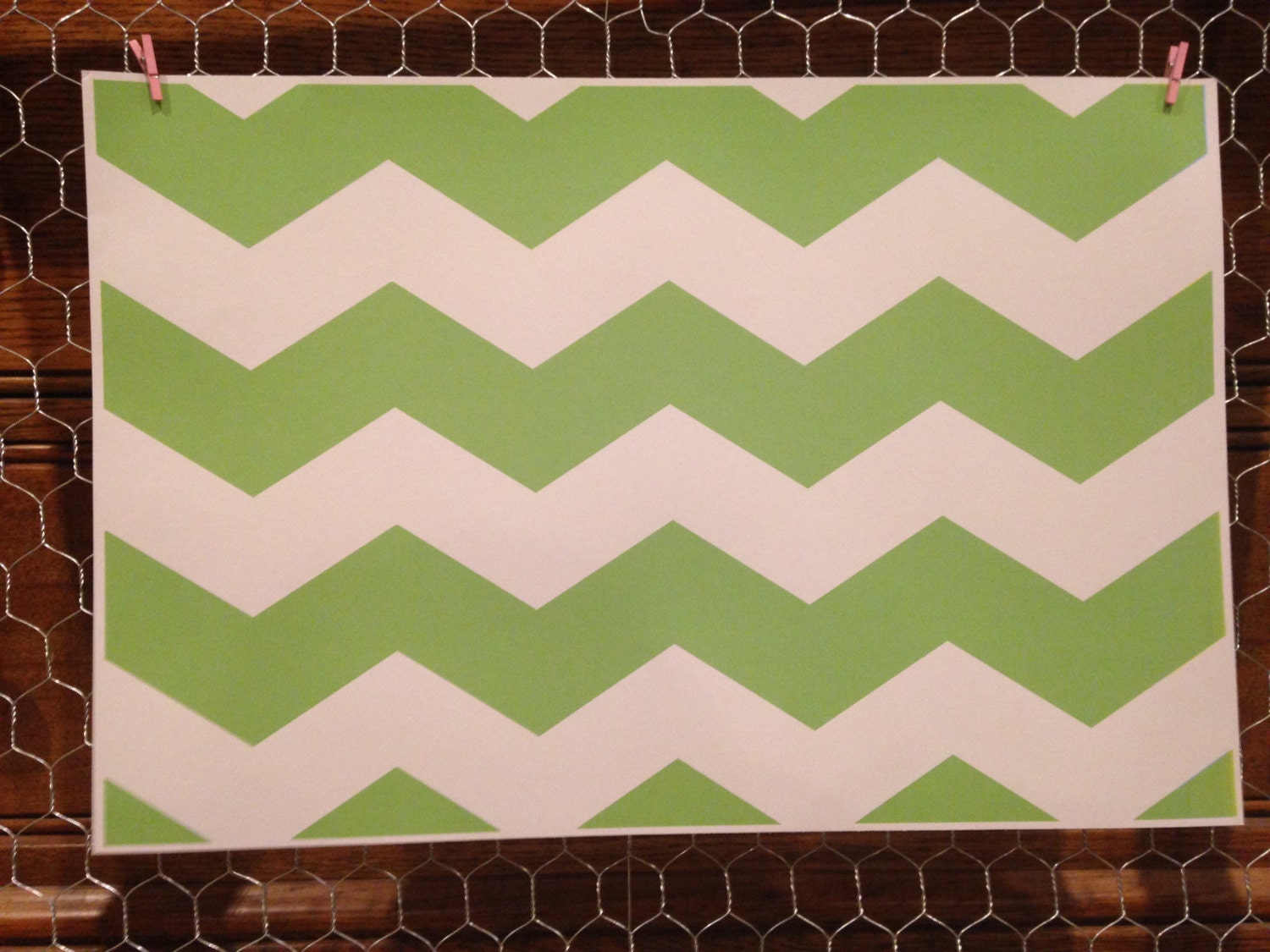 Items similar to Chevron placement gray and white on Etsy