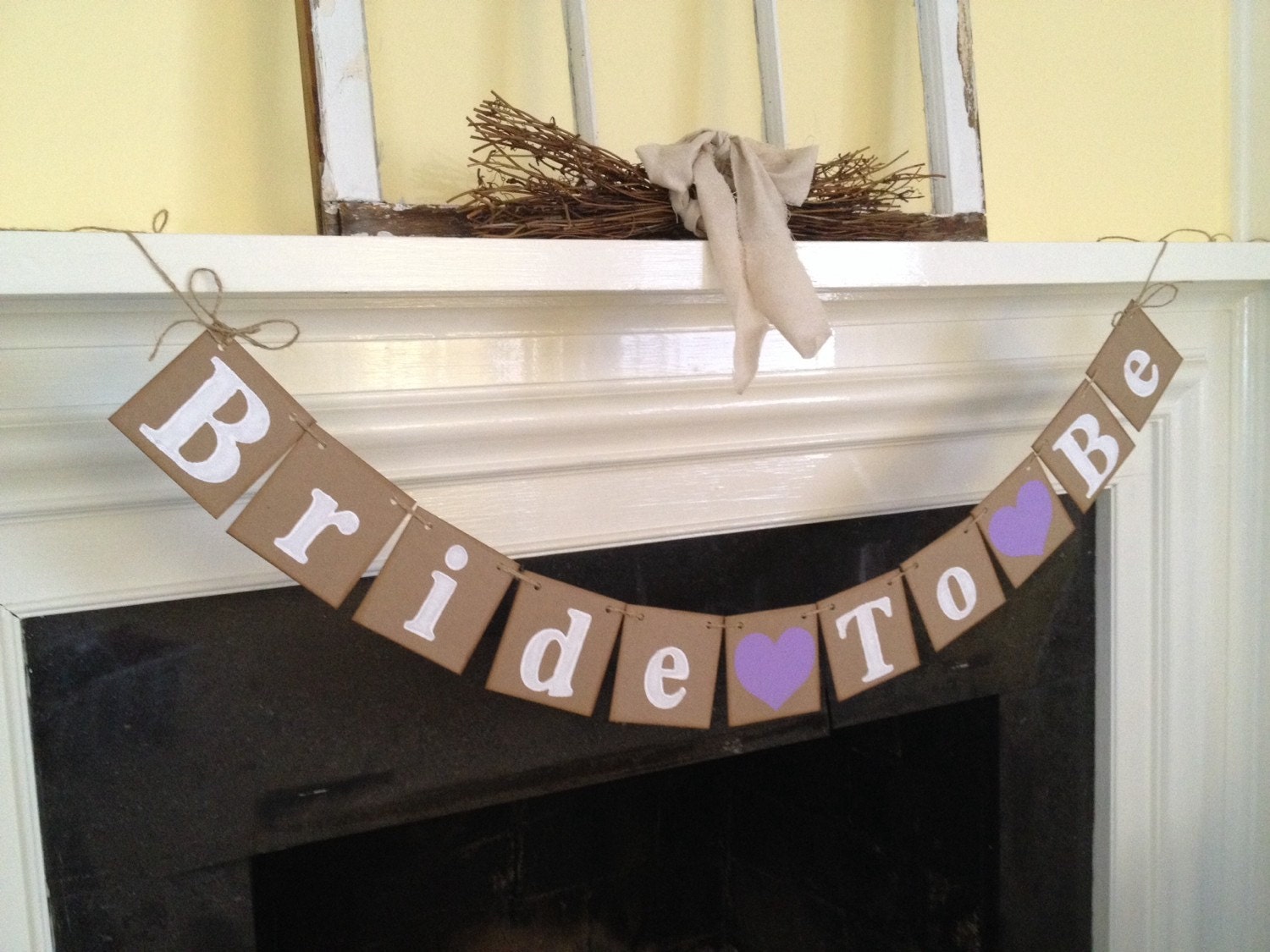 Bride To Be Banner - Bridal Shower Decorations - Banners - Bachelorette Party Rustic - Shabby Chic - Vintage style CUSTOMIZE YOUR COLORS