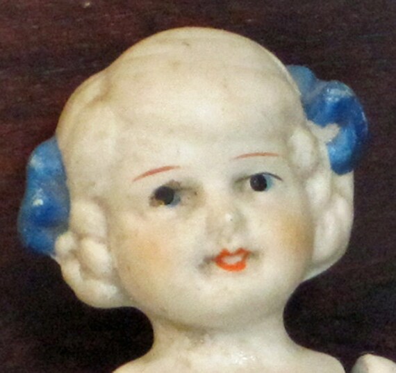 Smiling 6 inch bisque doll made in Japan in the by FionaDorothy