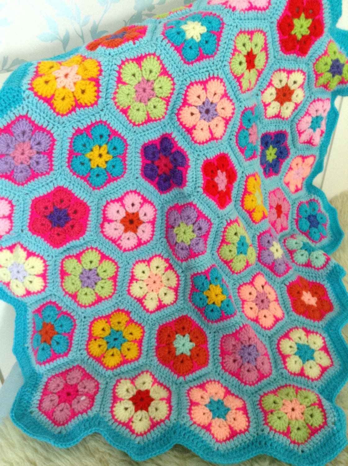 Crochet African Flower Blanket