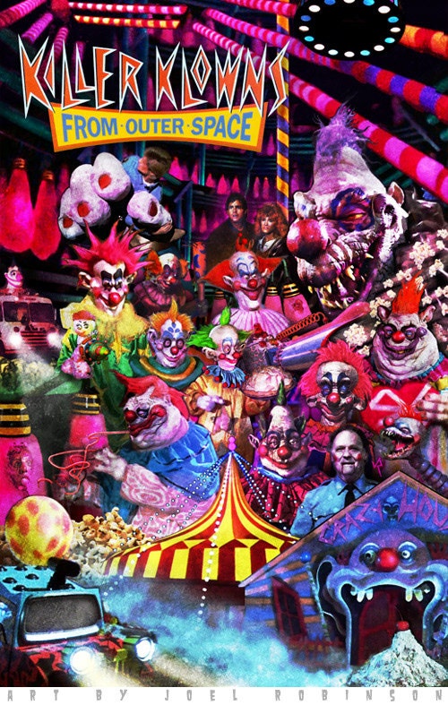 Killer Klowns From Outer Space 11X17 Signed Poster