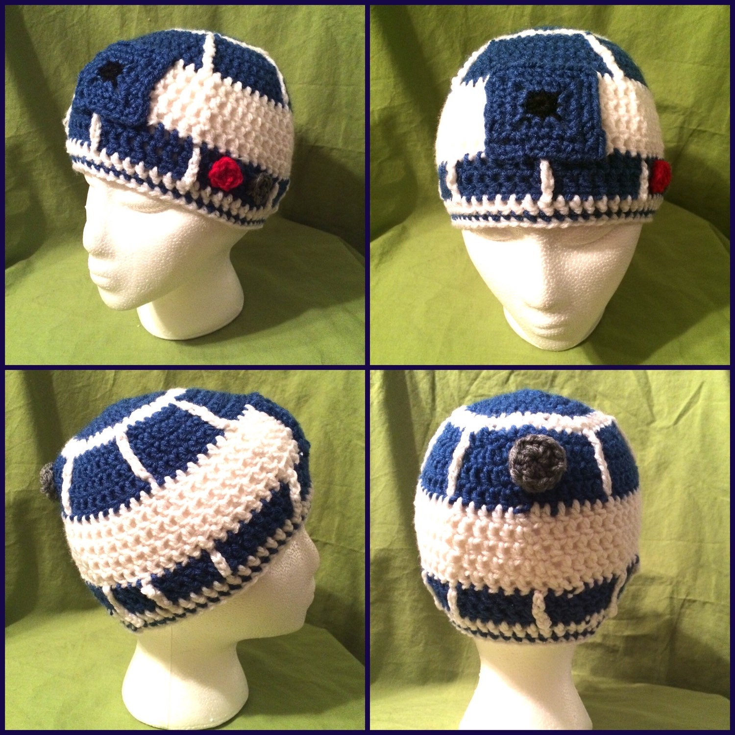 Star Wars R2D2 Crochet Hat by KreativeKatie1 on Etsy