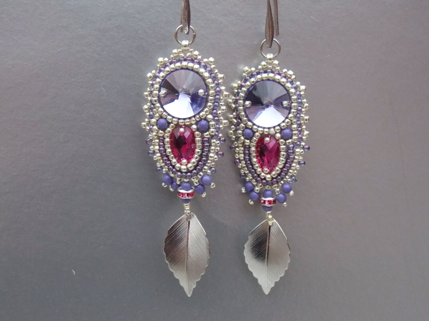 Bead Embroidery Earring Seed Bead Jewelry Trending By Vicus