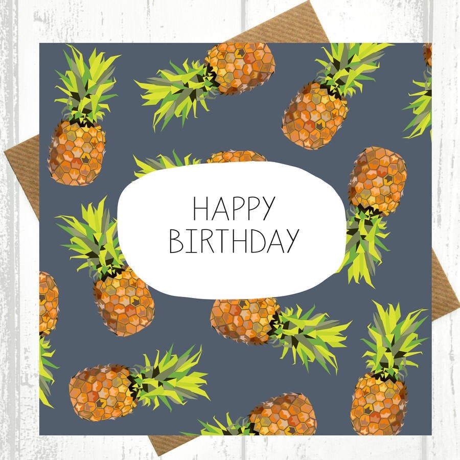 Ananas Cartes Danniversaire Carte Danniversaire Ananas