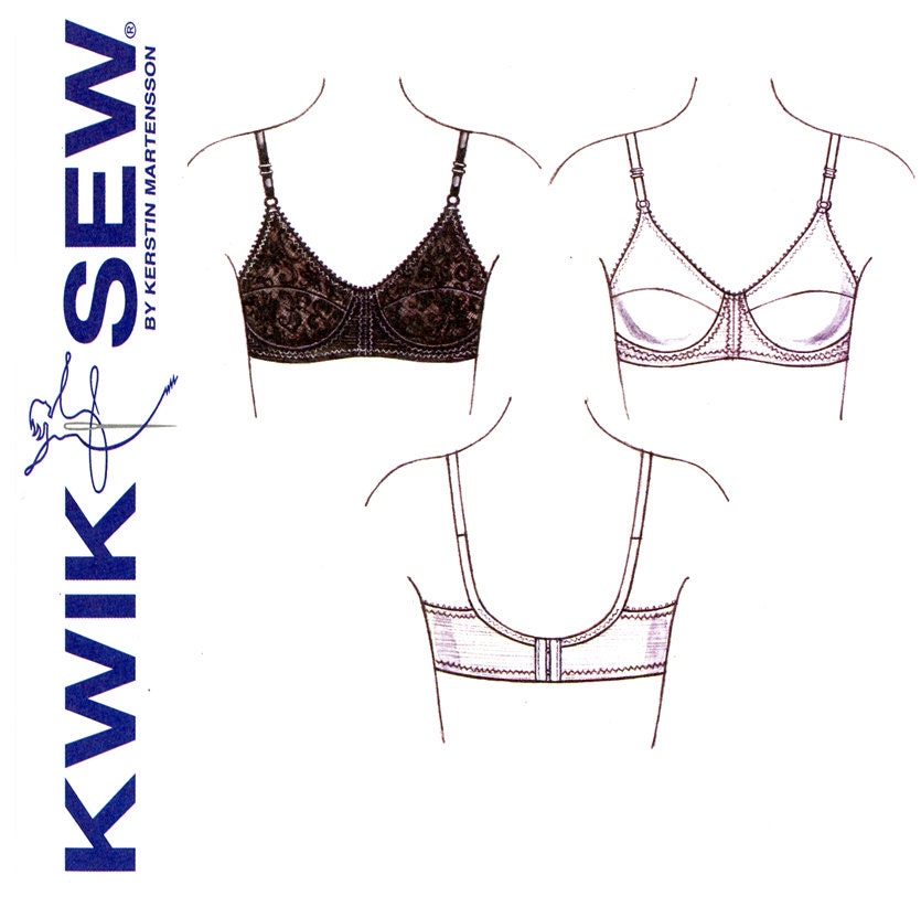 Womens Bra Pattern Uncut Kwik Sew K3594 Lingerie Full Cup