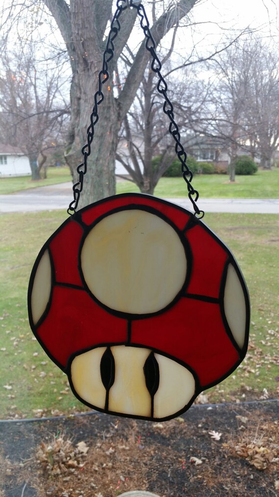 Items Similar To Super Mario Mushroom Power Up Suncatcher On Etsy